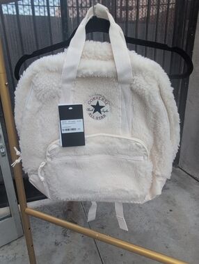 Converse All Star Cream Sherpa Backpack Sherpa Small Square Backpack main image 4